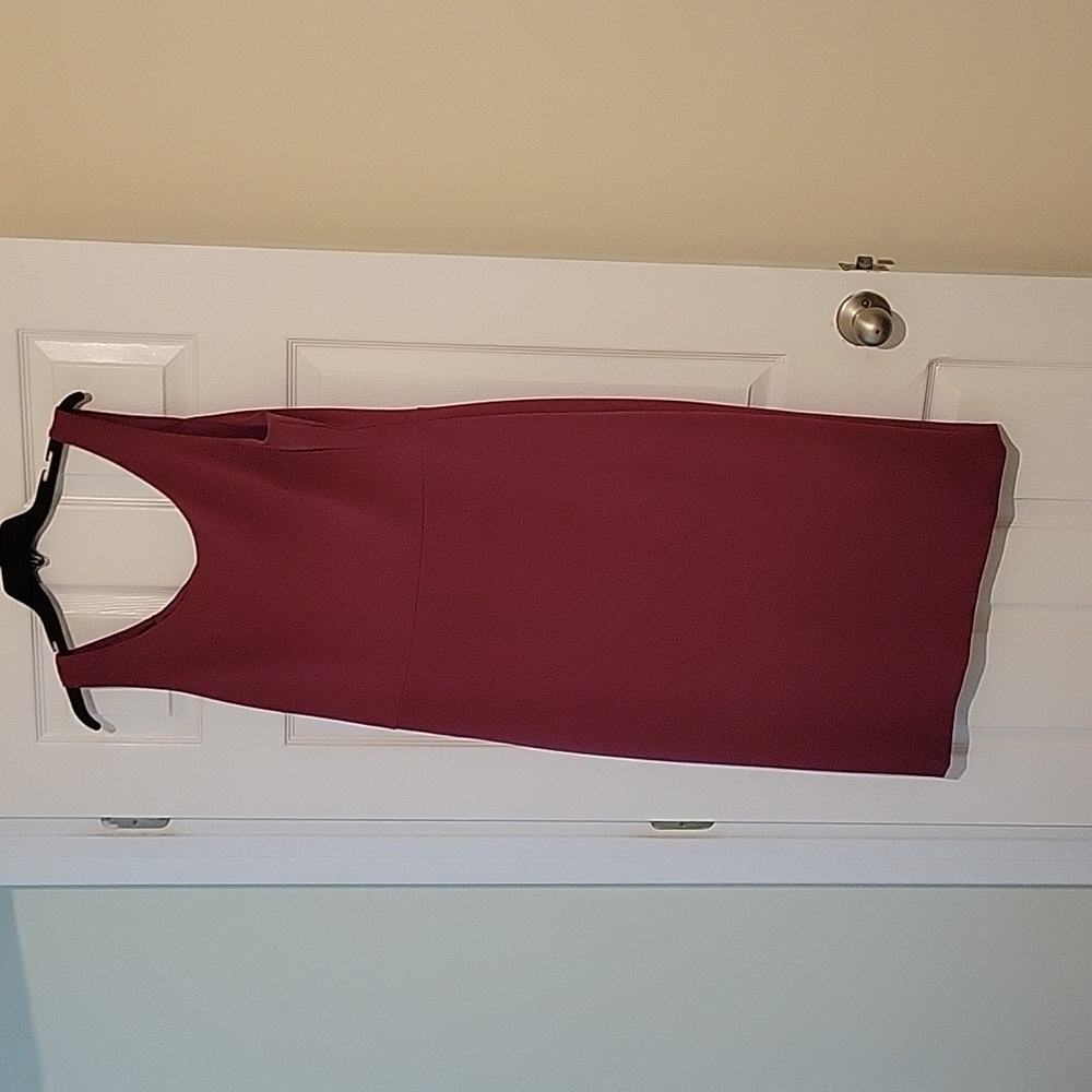 Betsey Johnson Burgundy Midi Dress